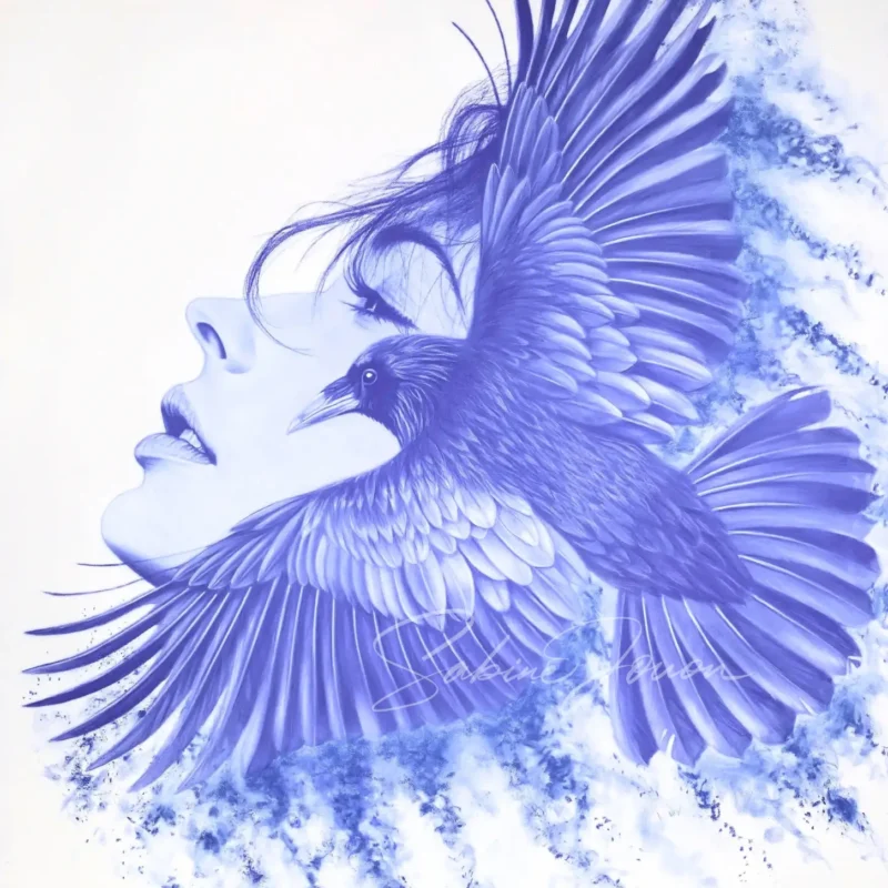 Les Ales du Changement - pastel sec - collection Outrebleu - Sabine JOUON