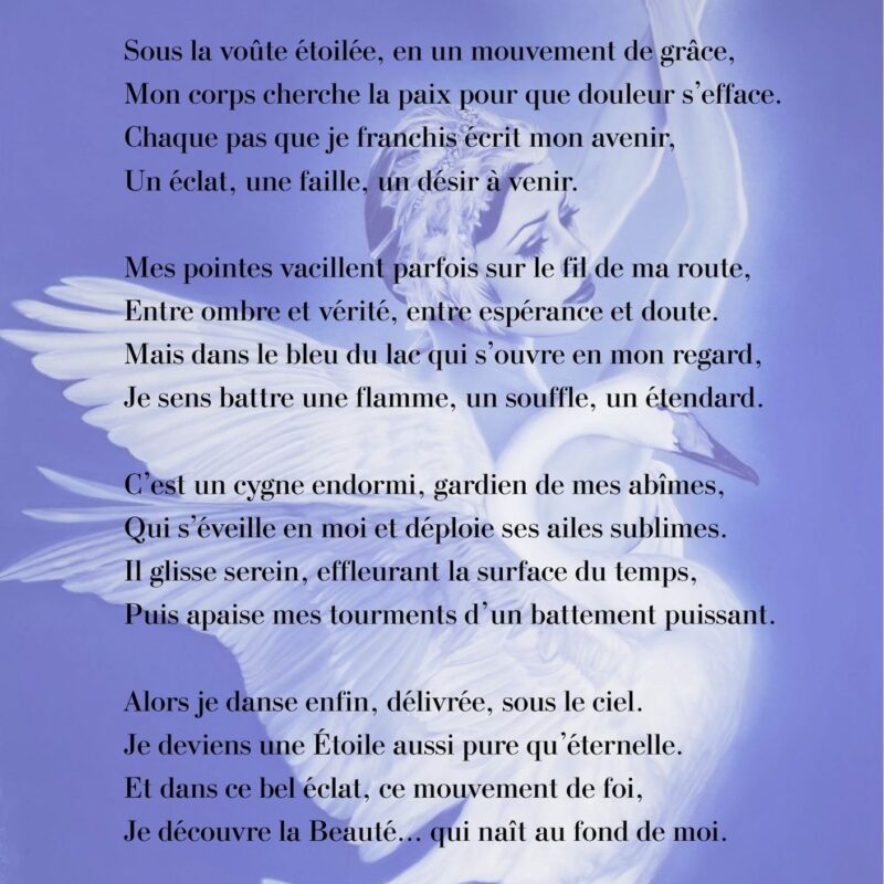 La danse du cygne-poéme de la collection Outrebleu-Sabine Jouon