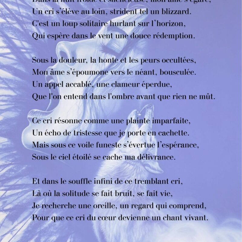 Le cri du cœur-poésie de la collection Outrebleu-Sabine Jouon