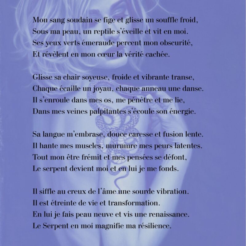Poésie Le serpent en moi-collection Outrebleu-Sabine Jouon